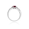 Pierścionek W0010 Granat 0,60ct białe złoto