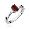 Pierścionek W0002 Granat 0,70ct białe złoto