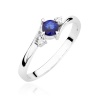 Pierścionek W0346B Szafir 0,30ct białe złoto