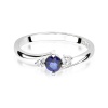 Pierścionek W0346B Szafir 0,30ct białe złoto