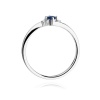 Pierścionek W0346B Szafir 0,30ct białe złoto