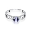 Pierścionek W0014 Tanzanit 0,50ct białe złoto