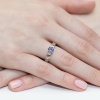 Pierścionek W0014 Tanzanit 0,50ct białe złoto