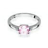 Pierścionek W0003 Różowy Topaz 1,10ct białe złoto