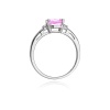 Pierścionek W0003 Różowy Topaz 1,10ct białe złoto