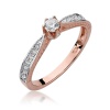 Pierścionek W0202 Diament 0,15ct różowe złoto
