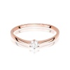 Pierścionek W0579 Diament 0,15ct różowe złoto