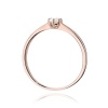 Pierścionek W0579 Diament 0,15ct różowe złoto