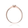 Pierścionek W0579 Diament 0,10ct różowe złoto