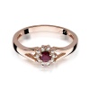 Pierścionek W0185 Rubin 0,15ct różowe złoto