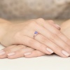 Pierścionek W0076 Tanzanit 0,50ct różowe złoto