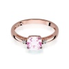 Pierścionek W0003 Różowy Topaz 1,10ct różowe złoto
