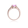 Pierścionek W0003 Różowy Topaz 1,10ct różowe złoto