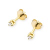 Kolczyki K0035 Diament 2 x 0,04ct żółte złoto