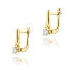 Kolczyki K0065 Diament 2 x 0,03ct żółte złoto