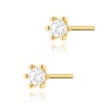 Kolczyki K0222 Diament 2 x 0,10ct żółte złoto