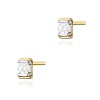 Kolczyki K0343 Diament 2 x 0,10ct żółte złoto
