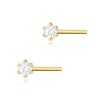 Kolczyki K0501 Diament 2 x 0,04ct żółte złoto