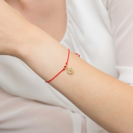 Bransoletka B0009 z diamentami żółte złoto