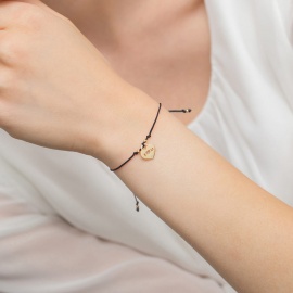 Bransoletka B0010 z diamentami żółte złoto