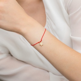 Bransoletka B0011 z diamentami żółte złoto