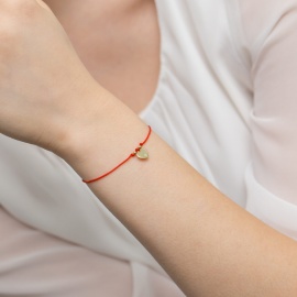 Bransoletka B0012 z diamentami żółte złoto