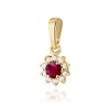 Zawieszka Z0185 Rubin 0,15ct żółte złoto