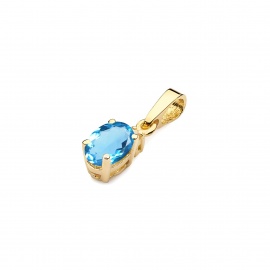 Zawieszka Z0001 Topaz Swiss 0,50ct żółte złoto