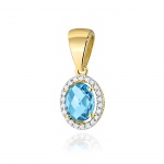 Zawieszka Z0080 Topaz Swiss 1,70ct żółte złoto