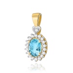 Zawieszka Z0312 Topaz Swiss 0,50ct żółte złoto