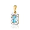 Zawieszka Z0422 Topaz Swiss 0,65ct żółte złoto