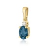 Zawieszka Z0001 Topaz London Blue 0,50ct żółte złoto