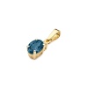 Zawieszka Z0001 Topaz London Blue 0,50ct żółte złoto