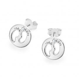 Kolczyki K0047 z diamentami białe złoto