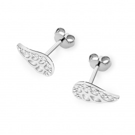 Kolczyki K0043 z diamentami białe złoto