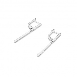 Kolczyki K0025 z diamentami białe złoto