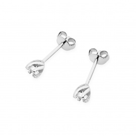 Kolczyki K0031 Diament 2 x 0,0086ct białe złoto