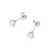 Kolczyki K0029 Diament 2 x 0,0086ct białe złoto