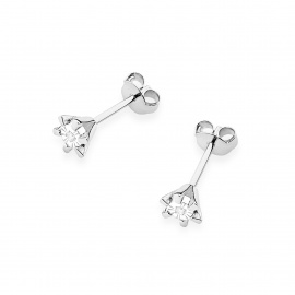 Kolczyki K0029 Diament 2 x 0,0086ct białe złoto