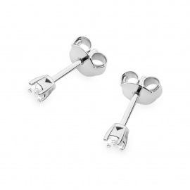 Kolczyki K0058 Diament 2 x 0,01ct białe złoto