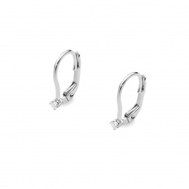 Kolczyki K0057 Diament 2 x 0,04ct białe złoto