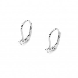 Kolczyki K0057 Diament 2 x 0,07ct białe złoto