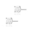 Kolczyki K0058 Diament 2 x 0,08ct białe złoto