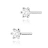 Kolczyki K0222 Diament 2 x 0,10ct białe złoto