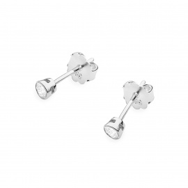 Kolczyki K0067 Diament 2 x 0,10ct białe złoto