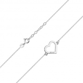 Bransoletka B0008 z diamentami białe złoto