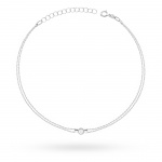 Bransoletka B0004 Diament 0,10ct białe złoto