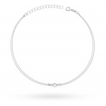 Bransoletka B0003 Diament 0,10ct białe złoto