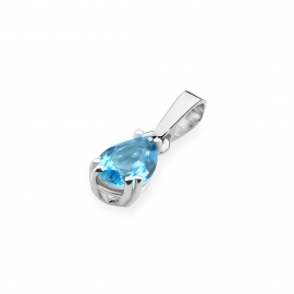 Zawieszka Z006 Topaz Swiss 0,90ct białe złoto