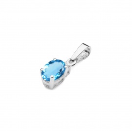 Zawieszka Z0001 Topaz Swiss 0,50ct białe złoto